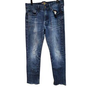 Lucky Brand Mens Distressed Blue Jeans 32x32 Athletic Fit